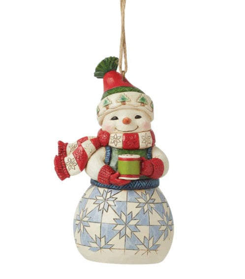 Snowman with Cocoa Ornament