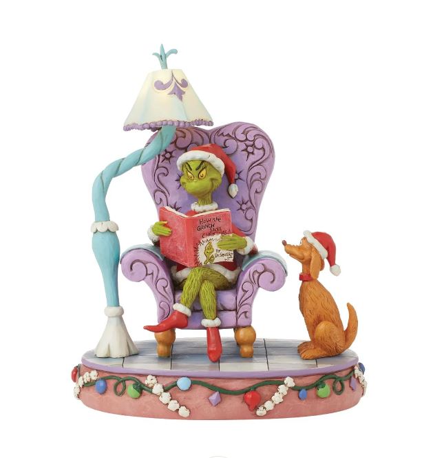 Grinch in Chair with Lamp