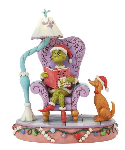 Grinch in Chair with Lamp