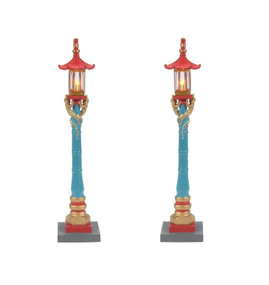 Chinatown Post Lamps Set of 2