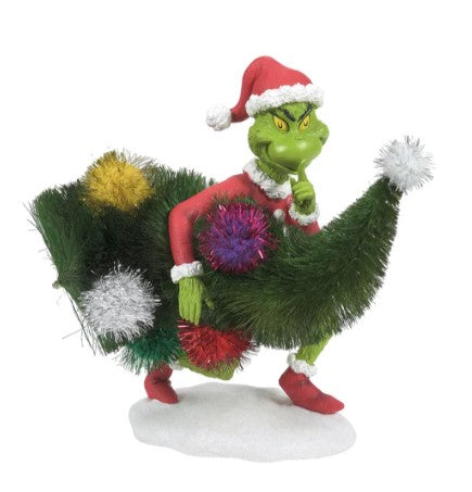 Grinch Stealing Tree Figurine