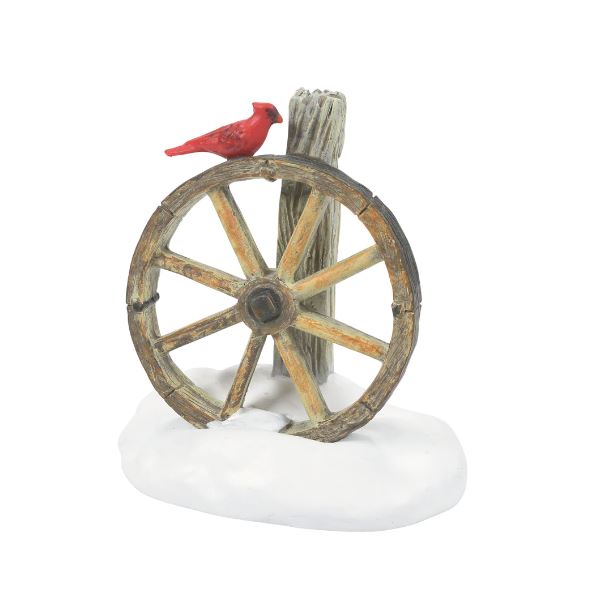 Cardinal Christmas Wagon Wheel